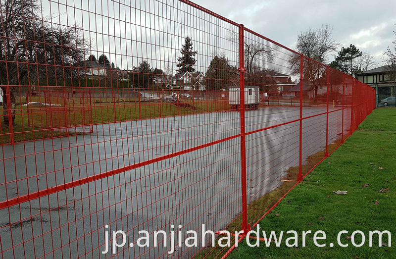 temporary building site fence